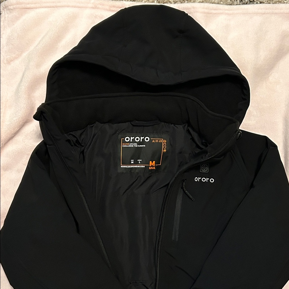 Ororo Women's Black Hooded Jacket